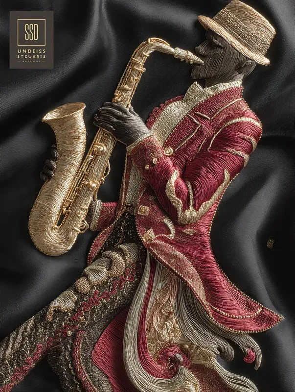 Luxury Embroidery Poster Art
