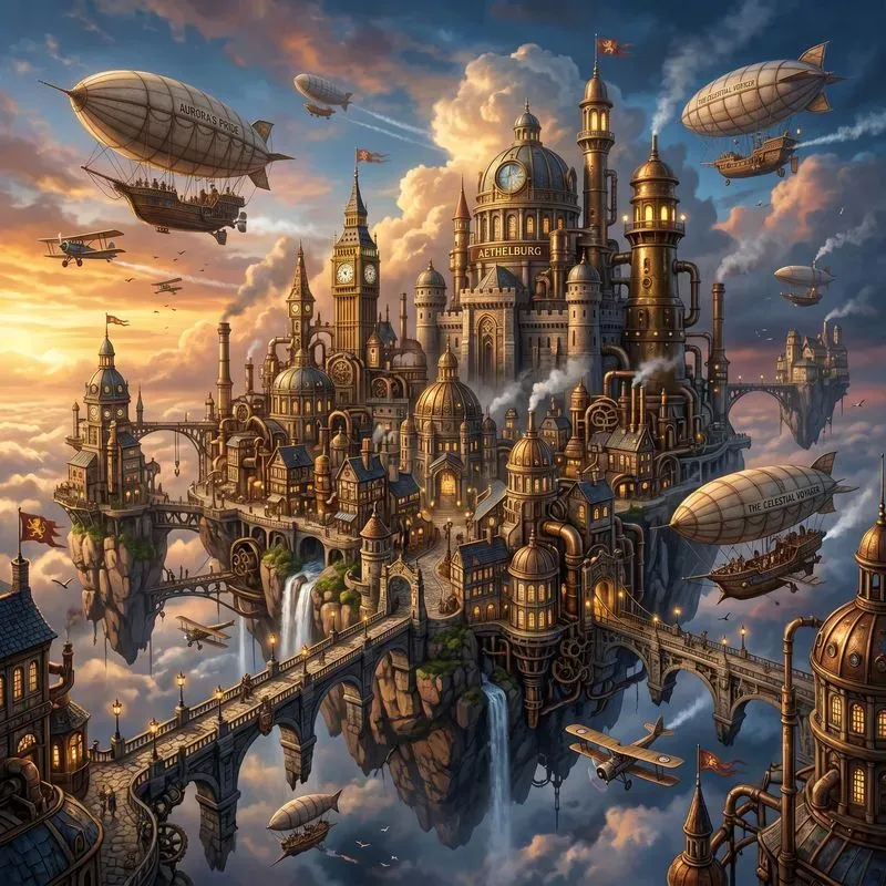 Fantasy Floating Island Kingdom Creators