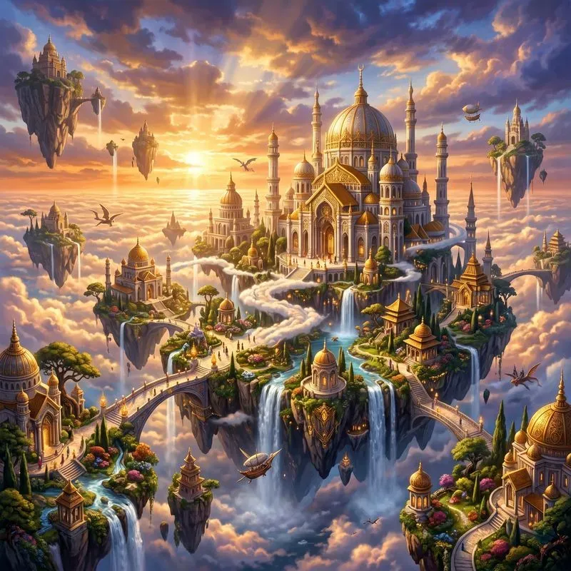 Fantasy Floating Island Kingdom Creators
