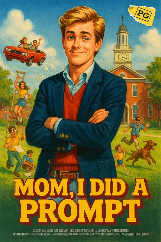 80s Illustrated Movie Poster Maker