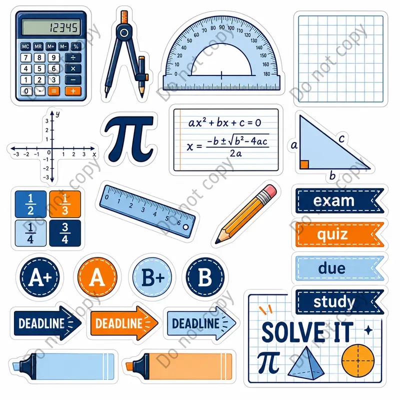Study Planner Sticker Sheets