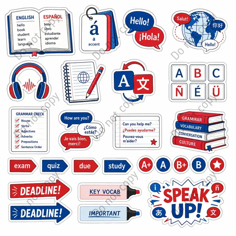 Study Planner Sticker Sheets