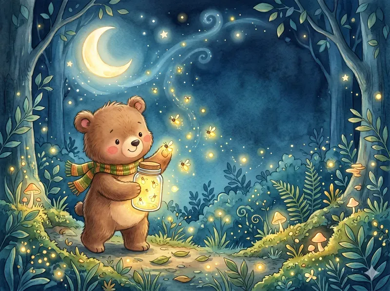 Cozy Watercolor Kids Storybook Art