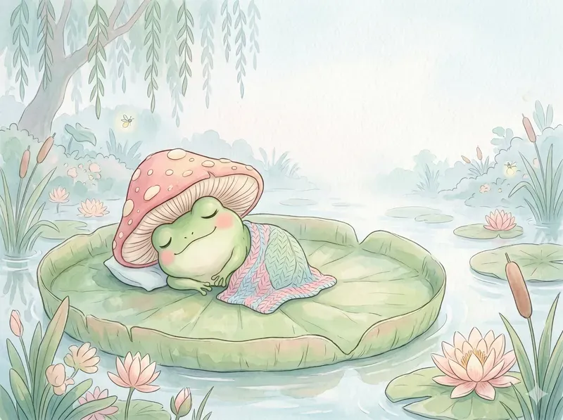 Cozy Watercolor Kids Storybook Art