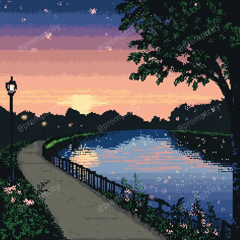 Mosaic Bytes Pixelized Scenes