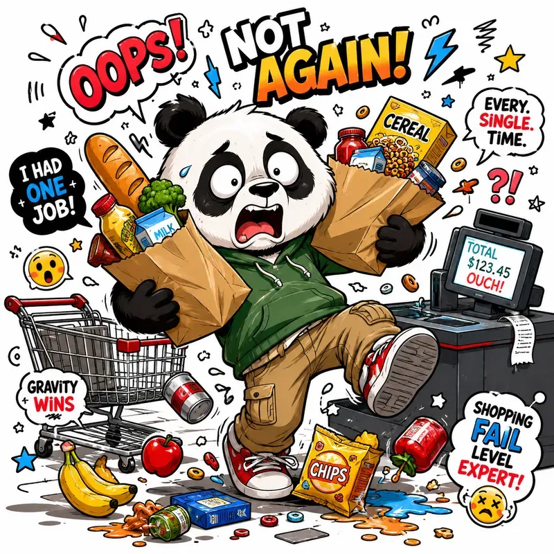 Funny Chaotic Cartoon Character Art