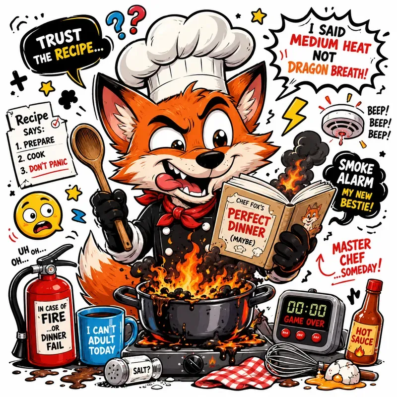 Funny Chaotic Cartoon Character Art