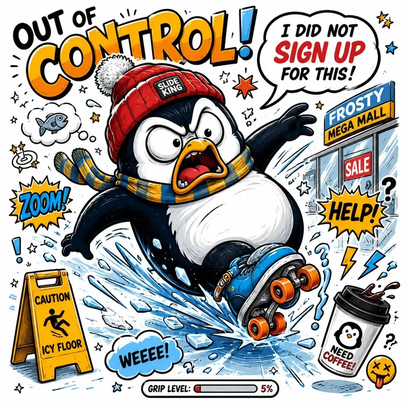 Funny Chaotic Cartoon Character Art