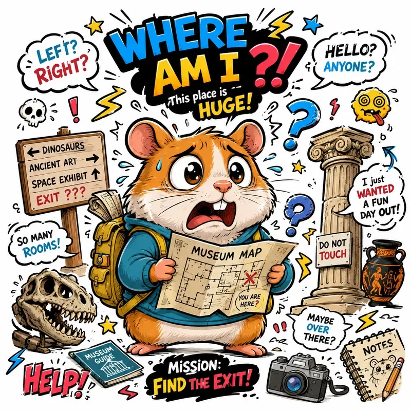 Funny Chaotic Cartoon Character Art