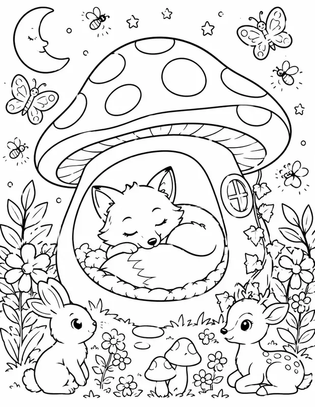 Kids Coloring Book Page Generator