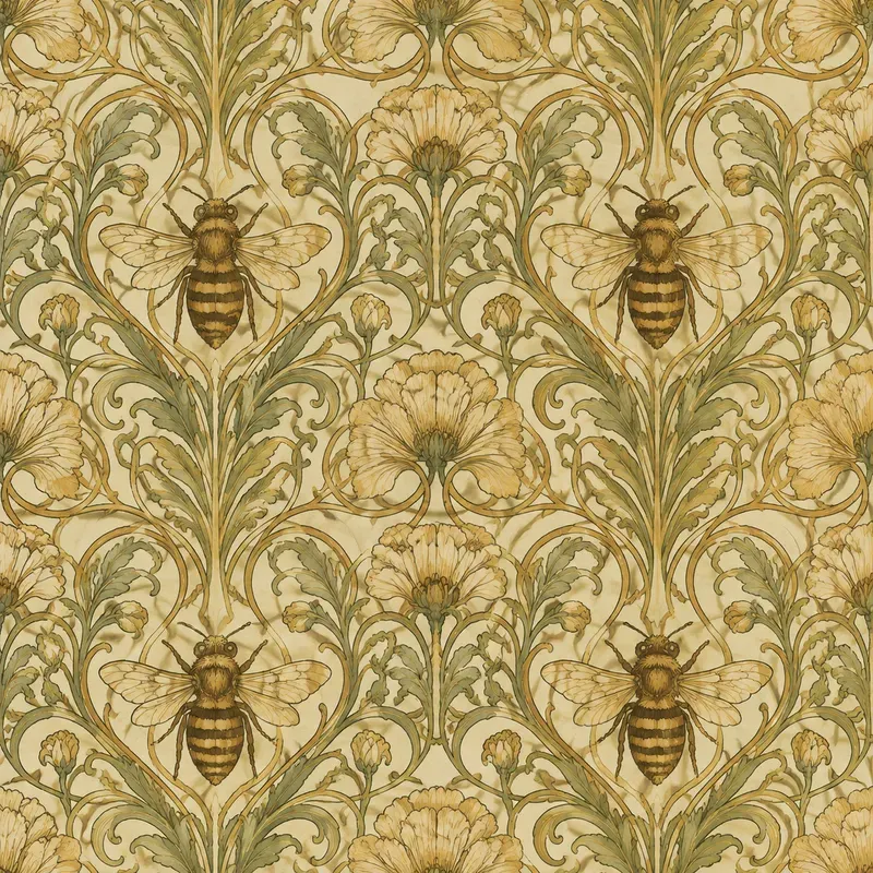 Art Nouveau Insect Pattern Generator
