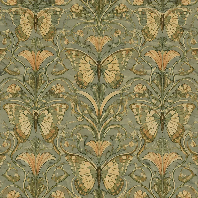 Art Nouveau Insect Pattern Generator