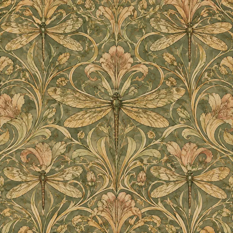 Art Nouveau Insect Pattern Generator
