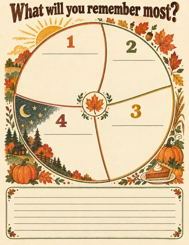 Family Thanksgiving Memory Pages