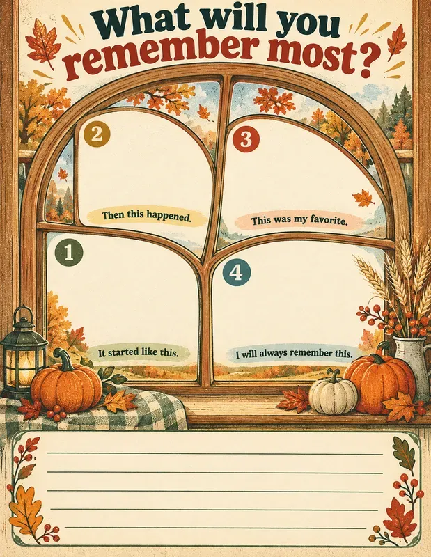 Family Thanksgiving Memory Pages