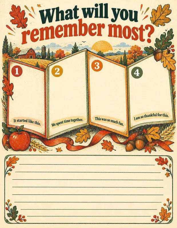 Family Thanksgiving Memory Pages