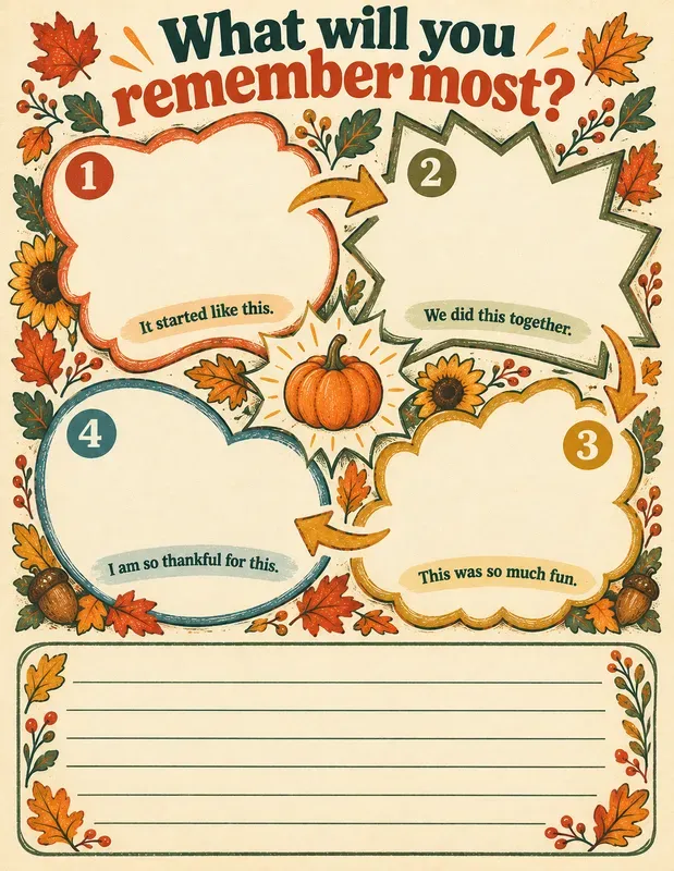 Family Thanksgiving Memory Pages