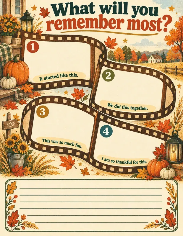 Family Thanksgiving Memory Pages