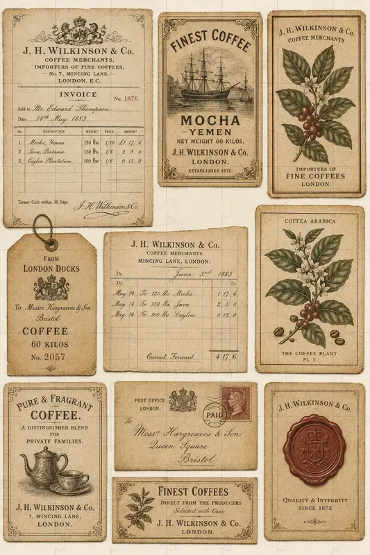 Vintage Coffee Junk Journal Ephemera