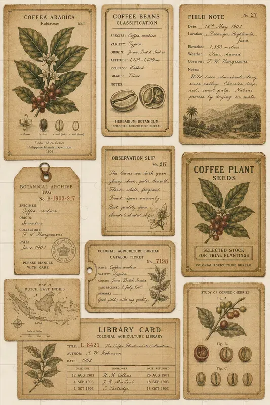 Vintage Coffee Junk Journal Ephemera