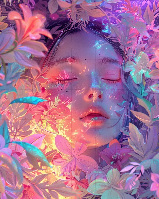 Ornate Pastelneon Fantasy Portraits