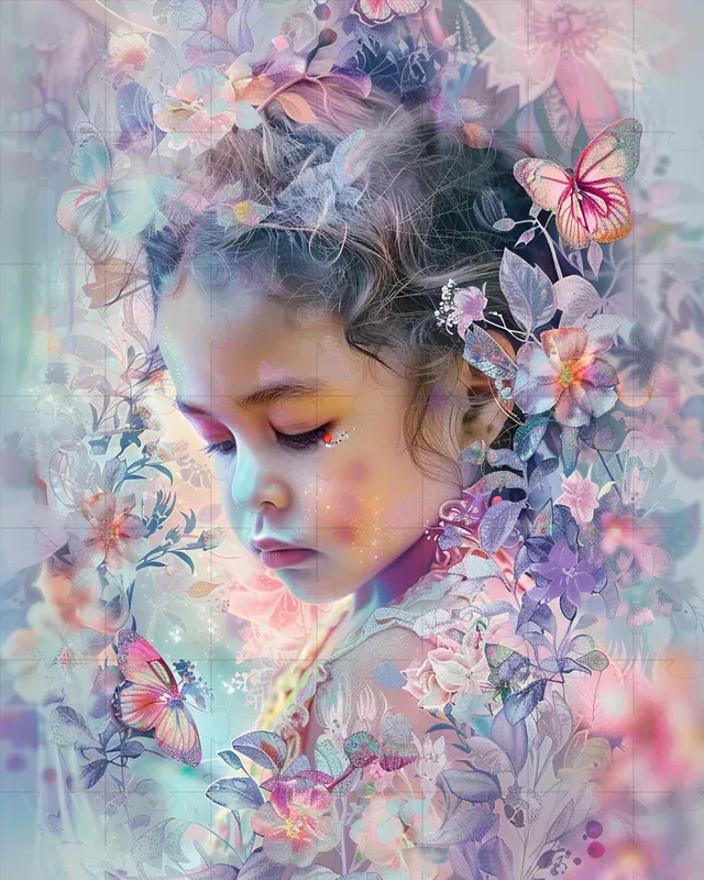 Ornate Pastelneon Fantasy Portraits