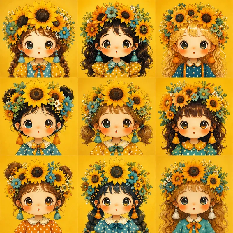 Cute Bigeyed Kawaii Portraits