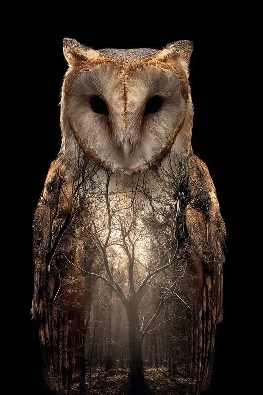Animal Double Exposure Art Generator