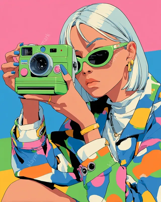 Retro 90s Anime Pop Art