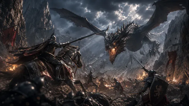Epic Medieval Battle Scenes Dynamic