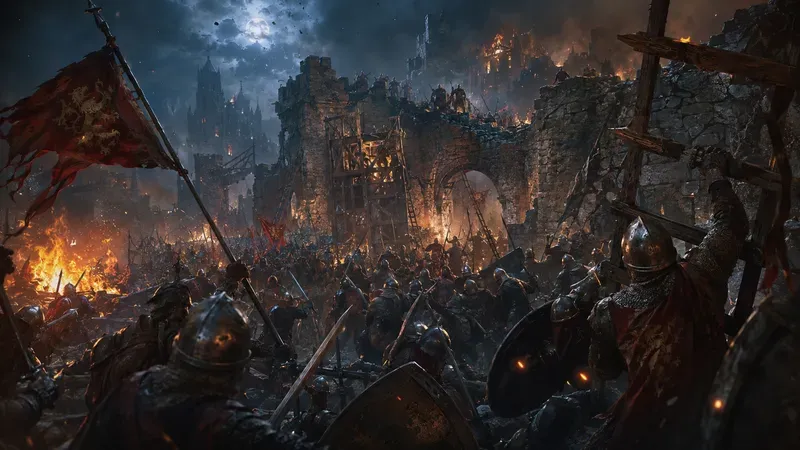 Epic Medieval Battle Scenes Dynamic