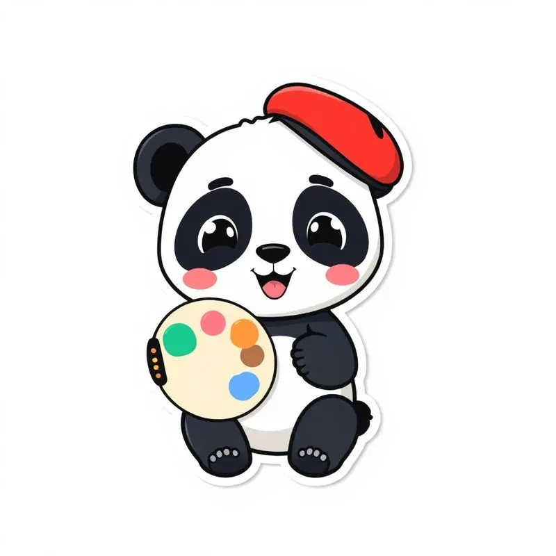 Cute 2D Vector Animal Sticker Makers