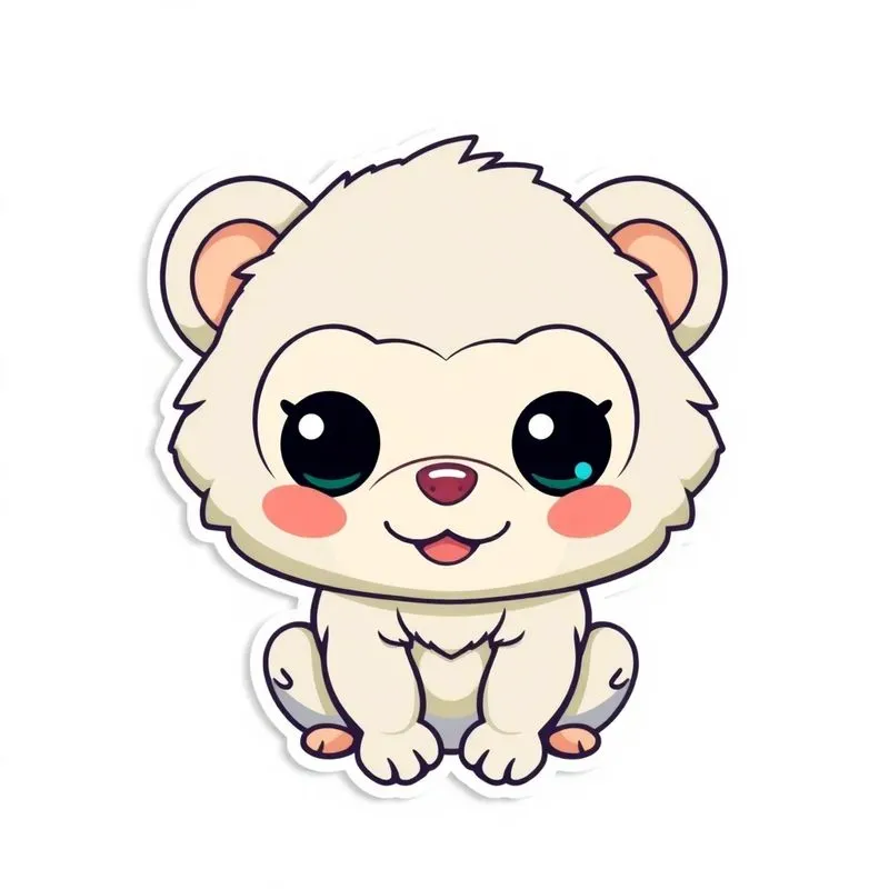 Cute 2D Vector Animal Sticker Makers