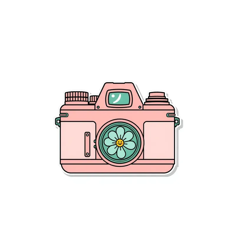 2d Creative Cut Sticker Design Assets