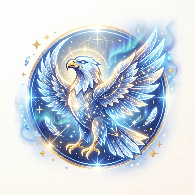 Modern Glowing Bird Emblems