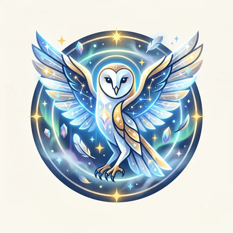Modern Glowing Bird Emblems