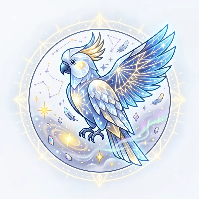 Modern Glowing Bird Emblems