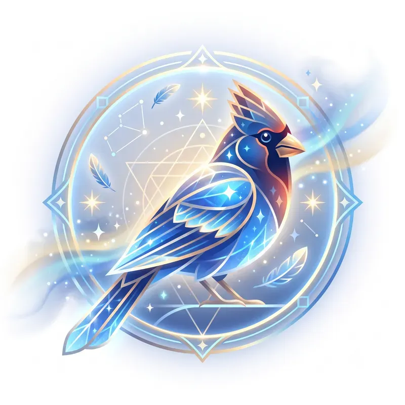 Modern Glowing Bird Emblems