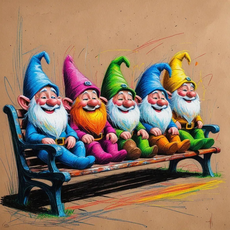 Crayon Doodle Sketches