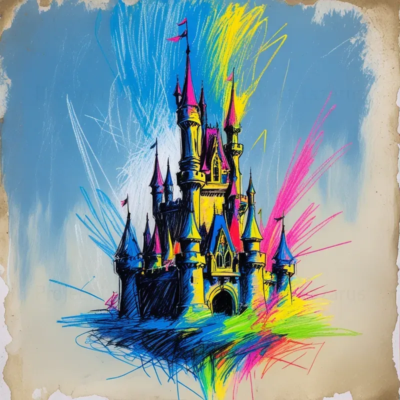 Crayon Doodle Sketches