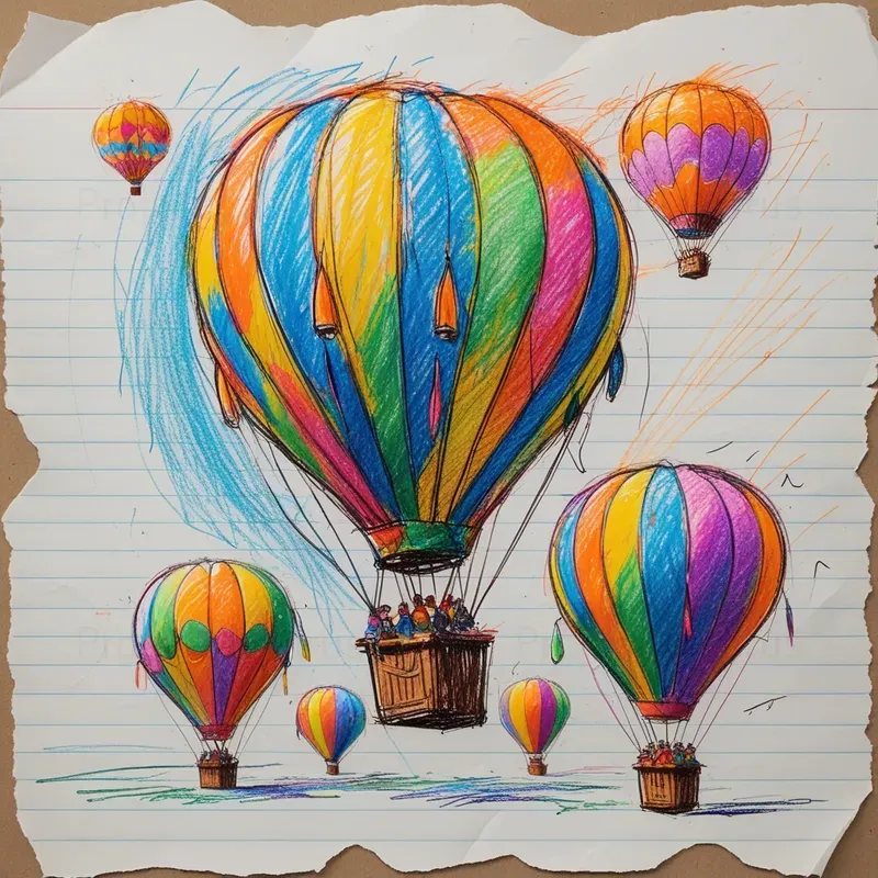 Crayon Doodle Sketches
