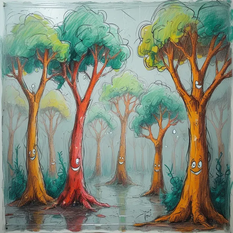 Crayon Doodle Sketches