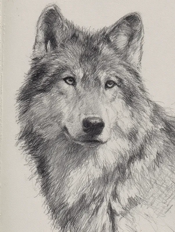 Wildlife Pencil Sketch Animal Art