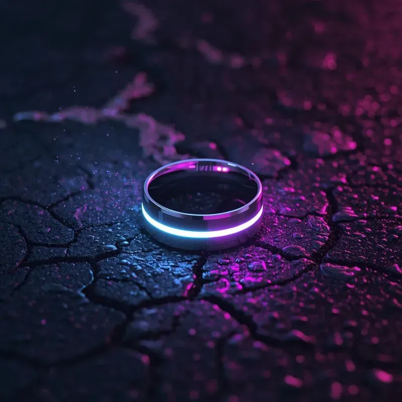 Futuristic Neon Tech Product Photography
