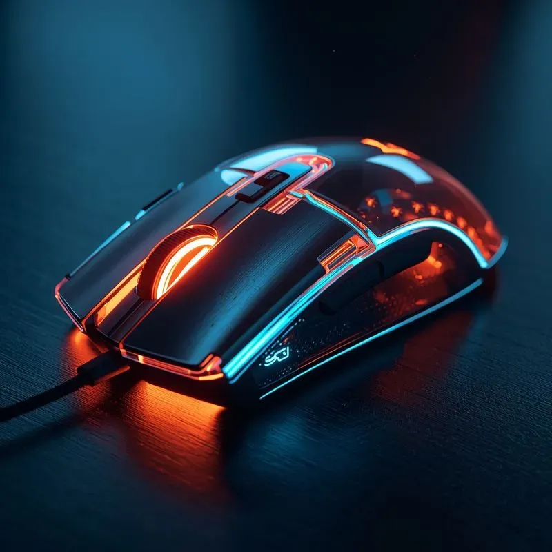 Futuristic Neon Tech Product Photography