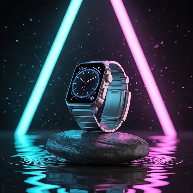 Futuristic Neon Tech Product Photography