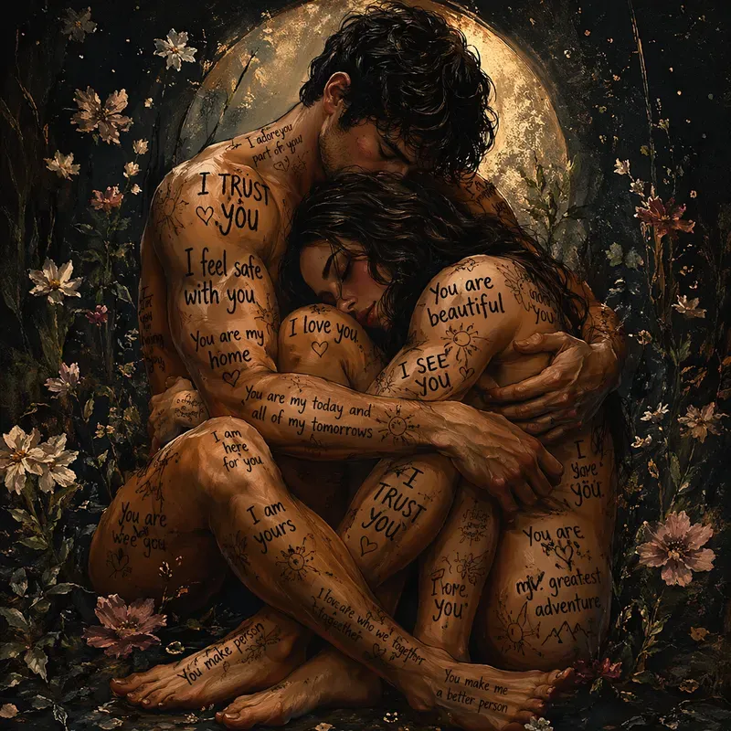 Emotional Body Typography Art