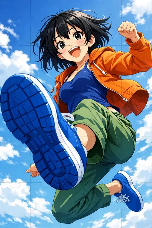 Low Angle Anime Illustrations