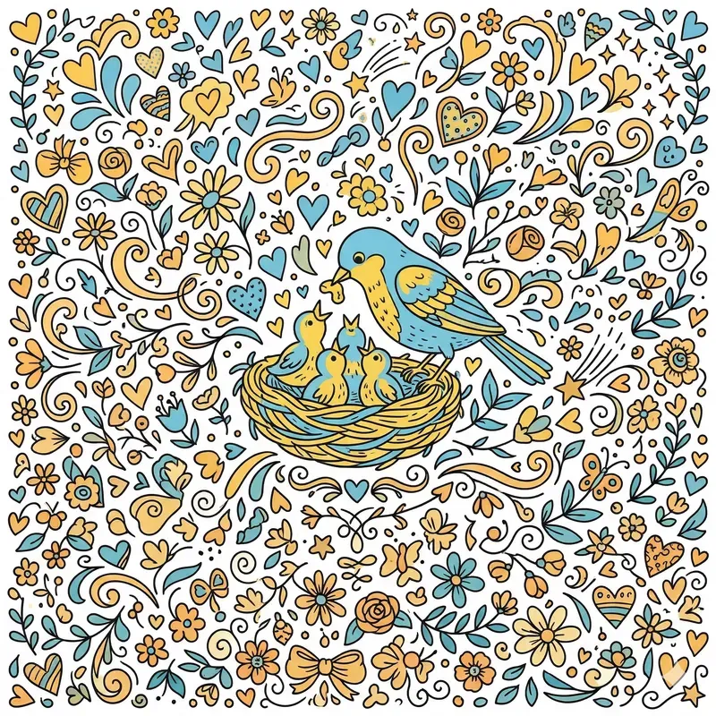 Mothers Day Doodle Art Creators