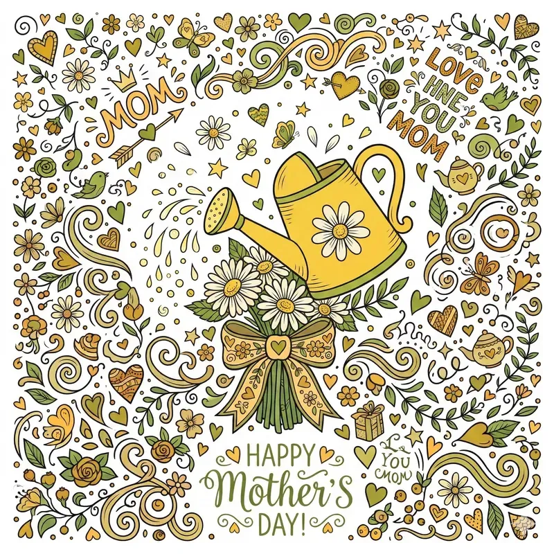 Mothers Day Doodle Art Creators